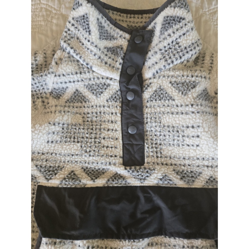 Carhartt Women's Relaxed Fit Fleece Pullover Snap Sherpa Aztec Size Large L - Picture 5 of 9